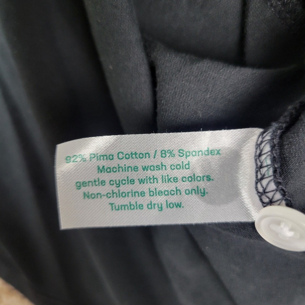 Criquet Mens Large Solid Black Performance Stretch Golf Polo Short Sleeve - Picture 5 of 6